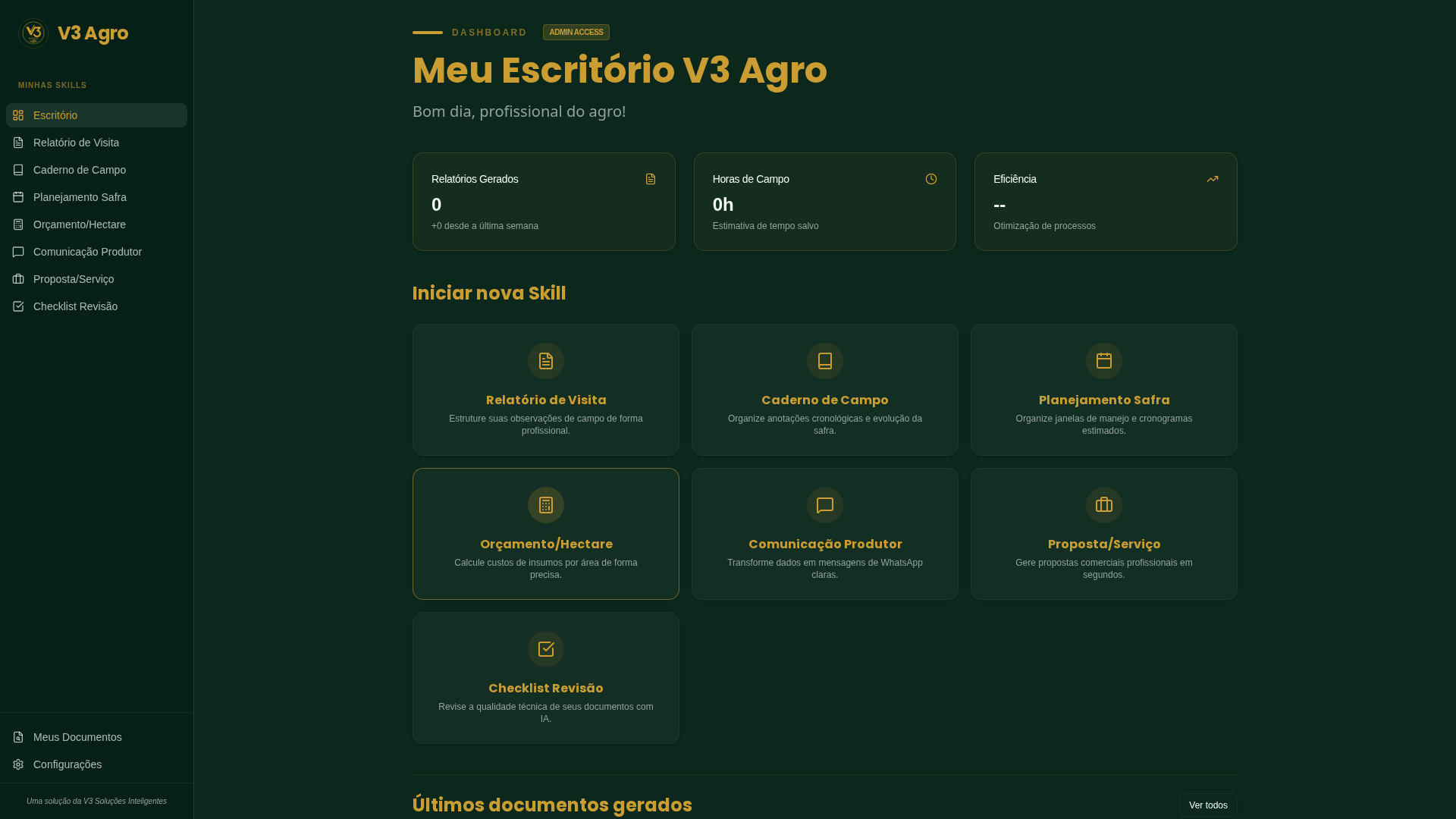 V3 Agro: Escritório do Campo Digital
